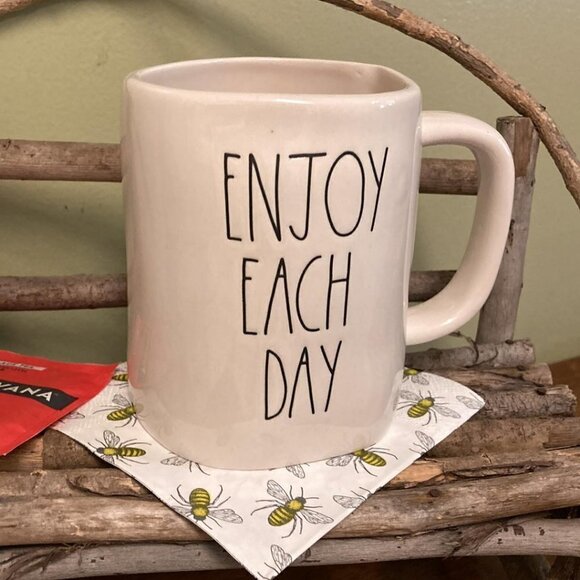 RAE DUNN "ENJOY EACH DAY" MUG - Picture 3 of 4
